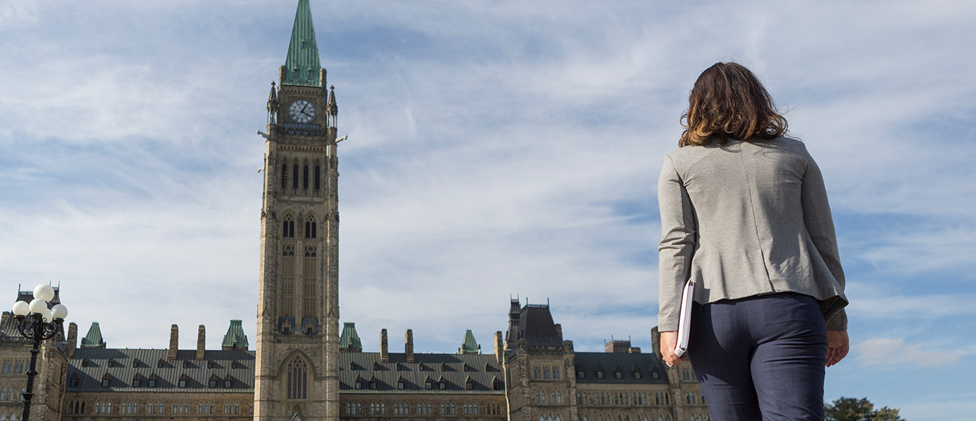 Walking to Parliament Hill.