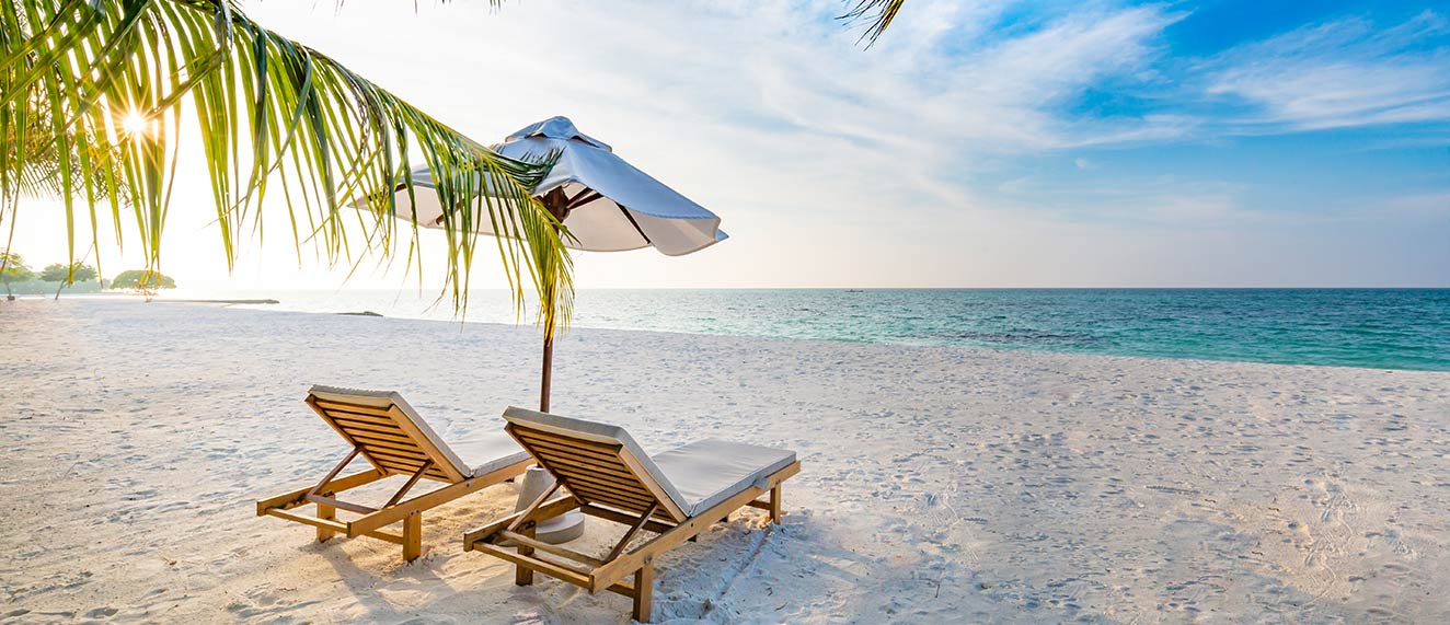 A beach in the Bahamas.