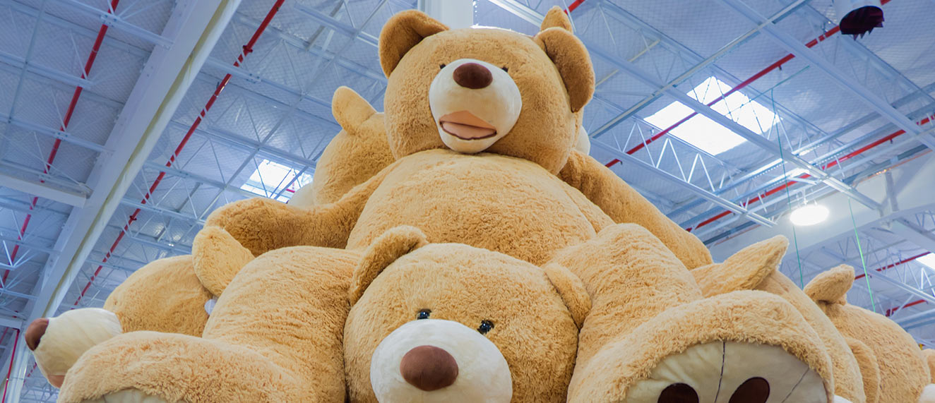 Giant teddy bears