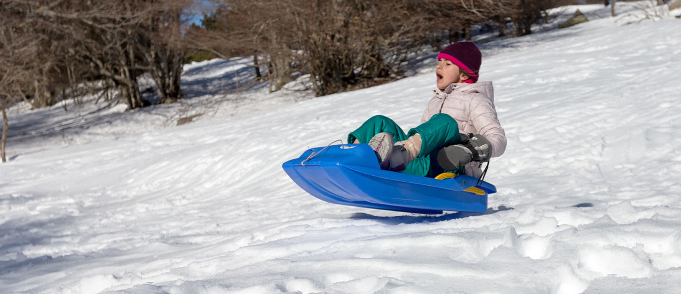 sledding.