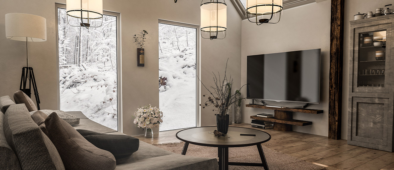 Winter living room