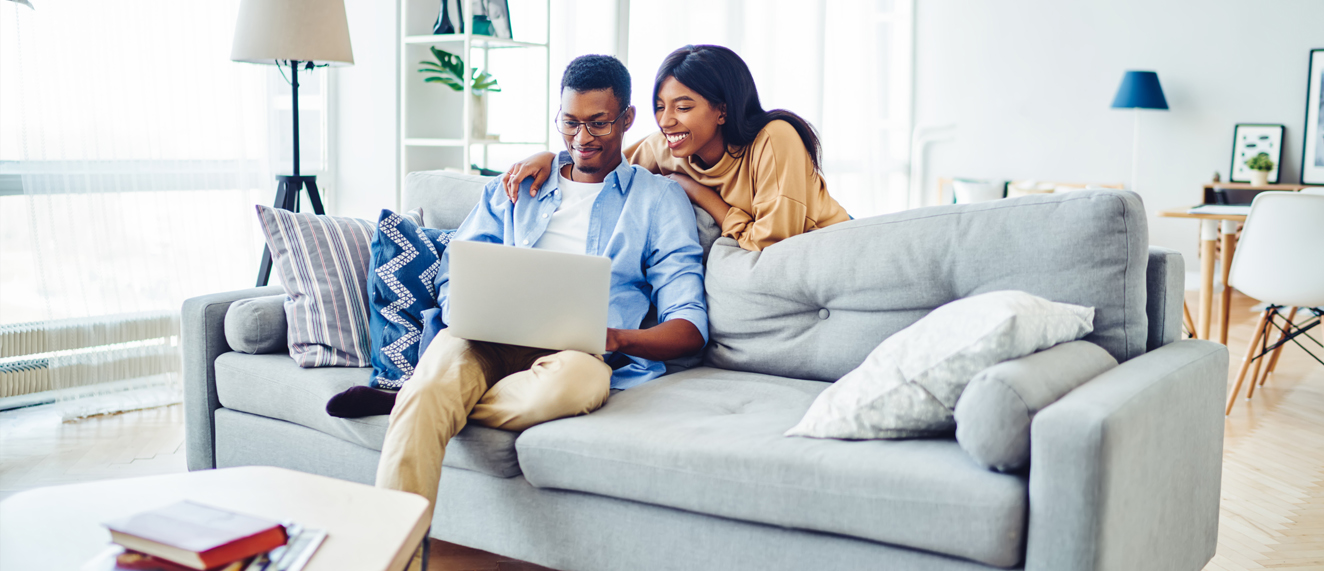 Couple at home