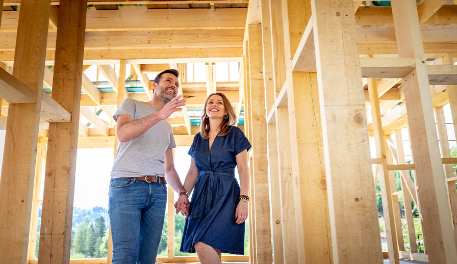 touring house being built