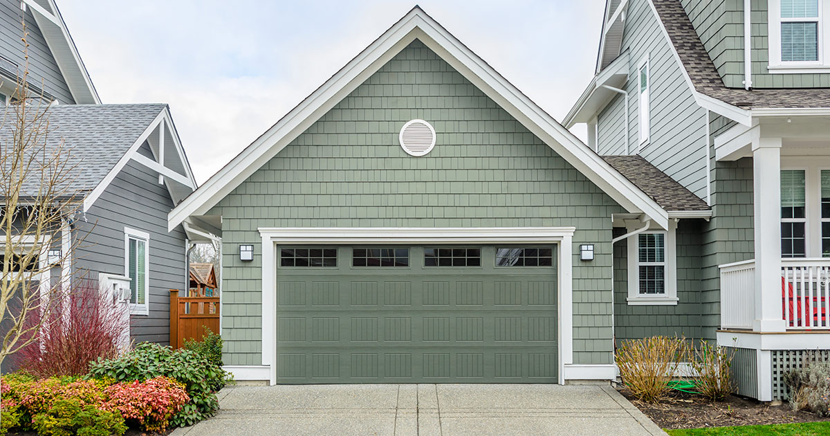 Nice garage on home