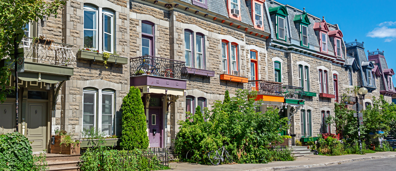 Row of houses.