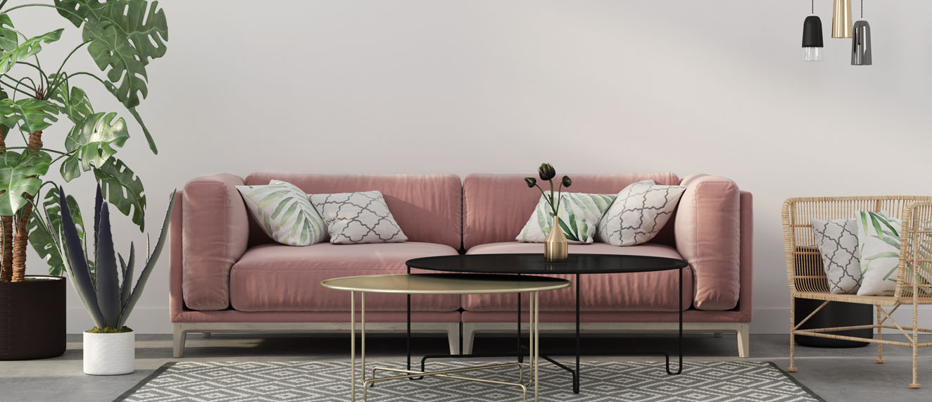 Pink couch