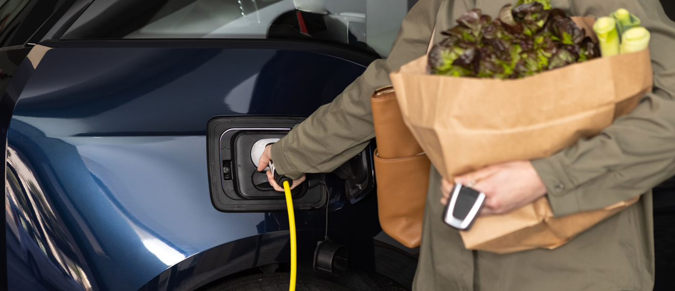 Charging electric car