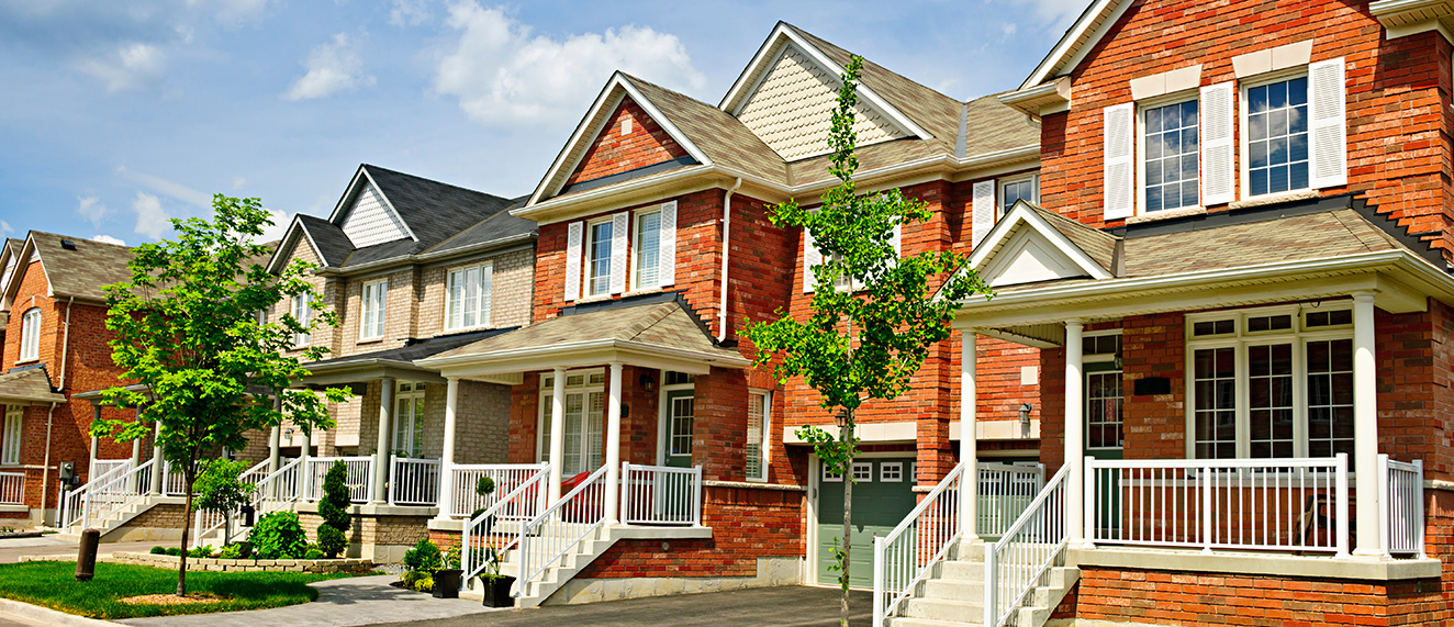 Modern Canadian neighbourhood.