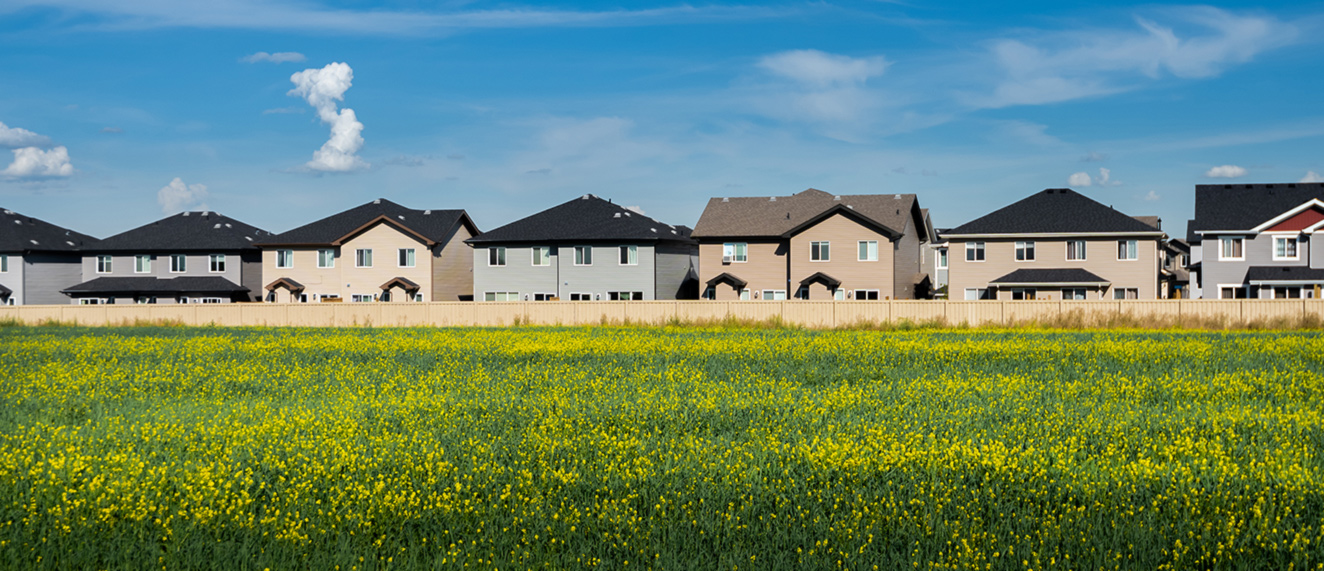 Row of houses.